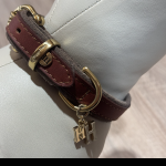 HappyHouse Halsband Zadelleer Bordeauxbruin